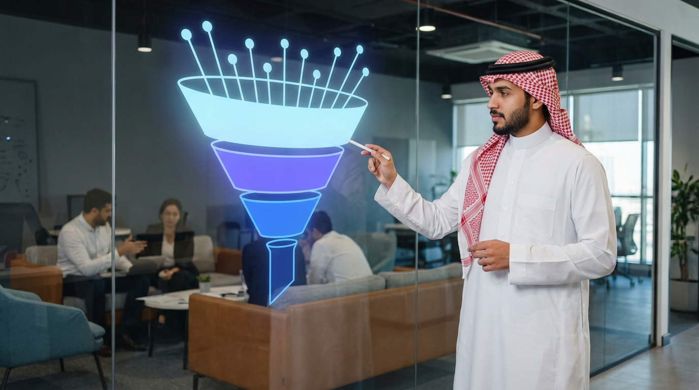 قمع التسويق الإلكتروني: من جذب الانتباه إلى التحويل