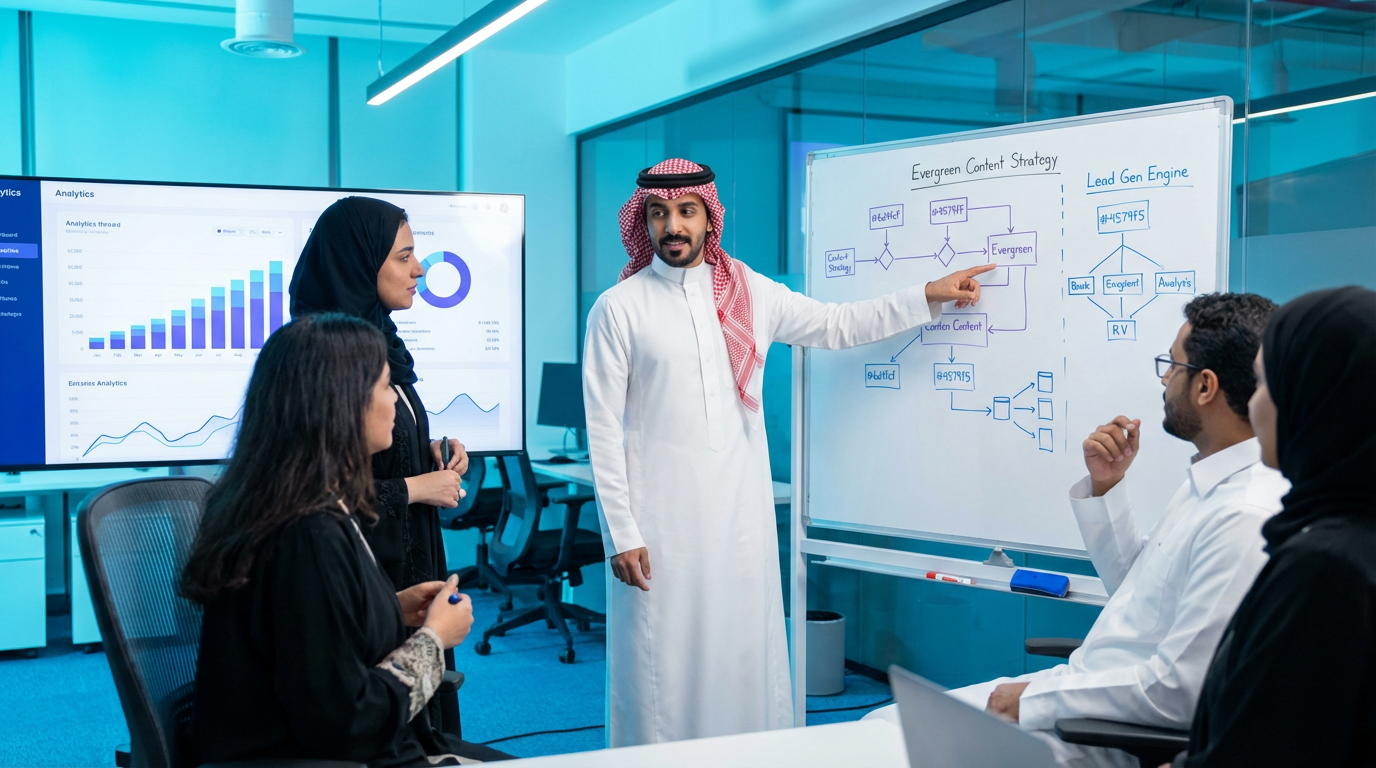 استراتيجية محتوى تولّد عملاء محتملين بشكل مستمر