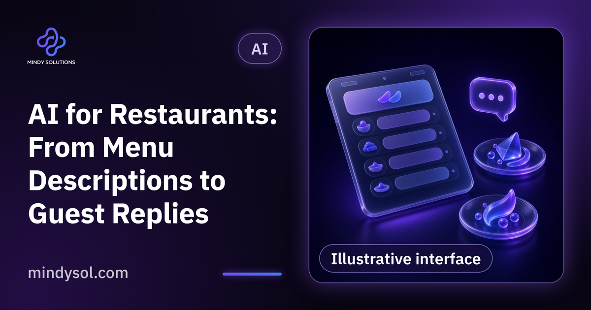 AI for Restaurants: From Menu Descriptions to Guest Replies