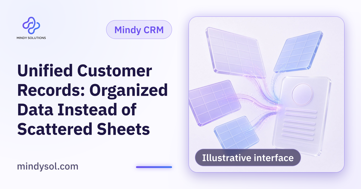 Unified Customer Records: Organized Data Instead of Scattered Sheets